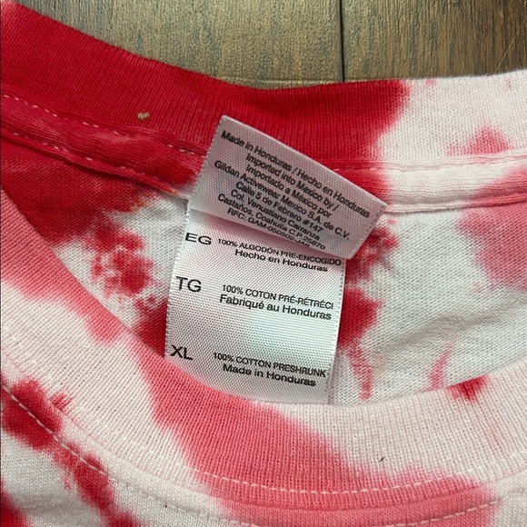 A Day to Remember Red and White Tie-Dye 100% Cotton Band T-Shirt, Size XL, NWOT - Picture 9 of 9